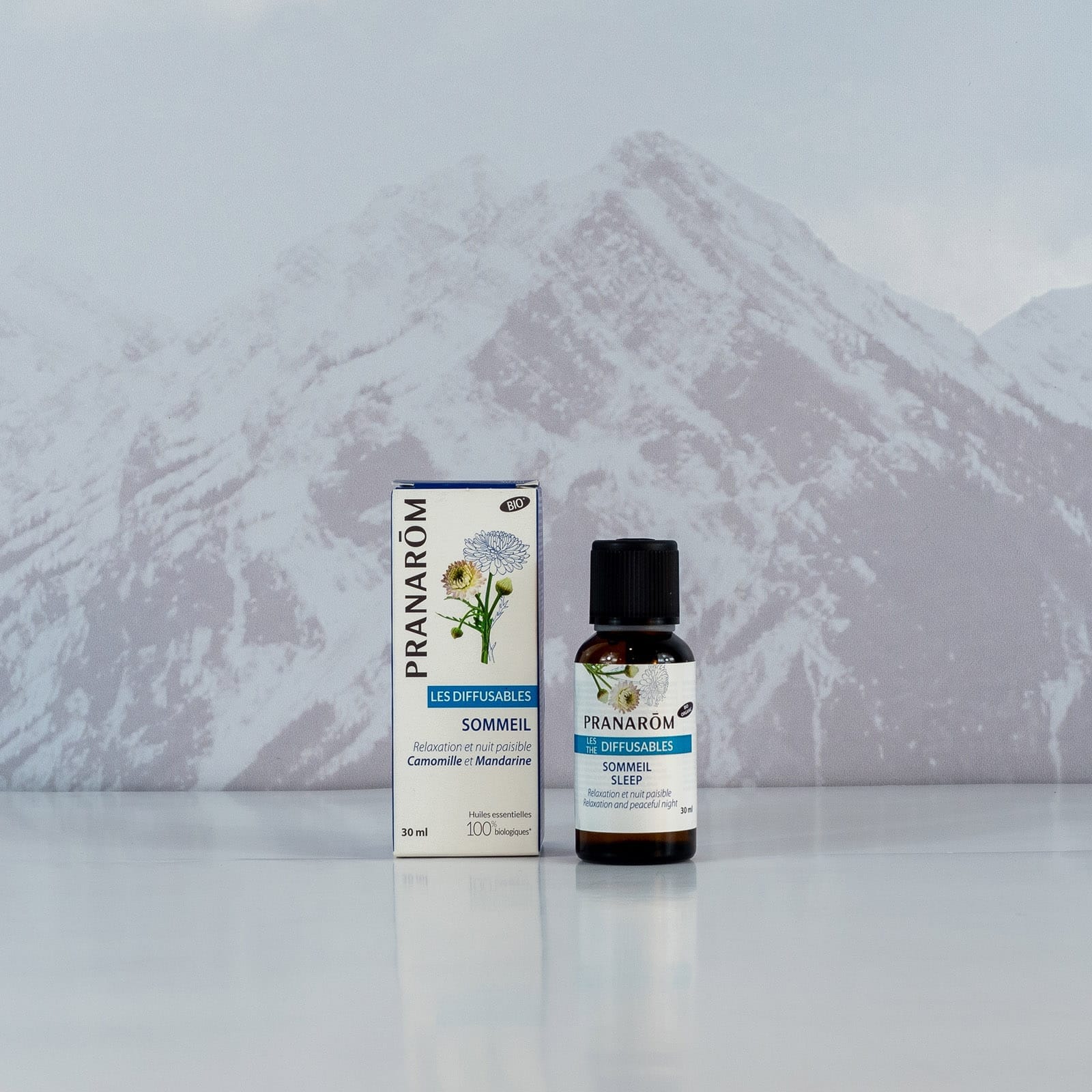 Huile essentielle diffusable pour le sommeil Camomille et Mandarine de Pranarom
